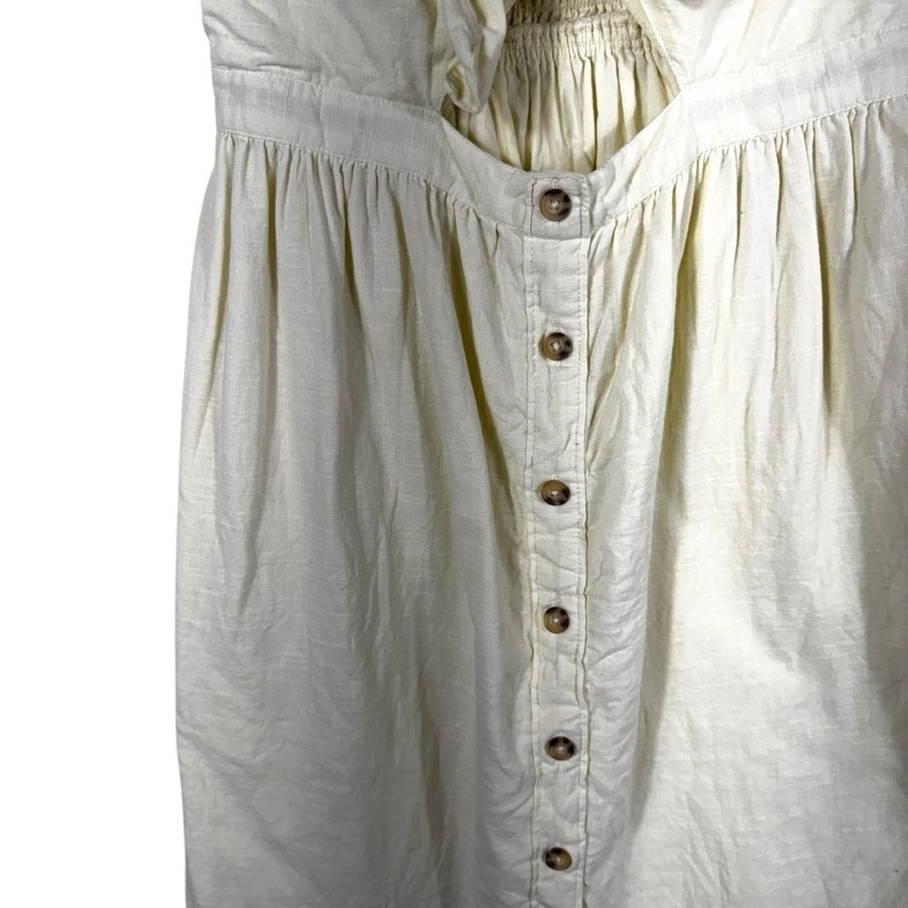 4 for $40 SALE! Abercrombie & Fitch Knot-Front Dress, Pale Yellow, Size Small - Picture 7 of 14